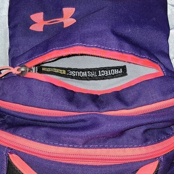 UNDER ARMOUR PURPLE AND PINK BACKPACK - Picture 9 of 11